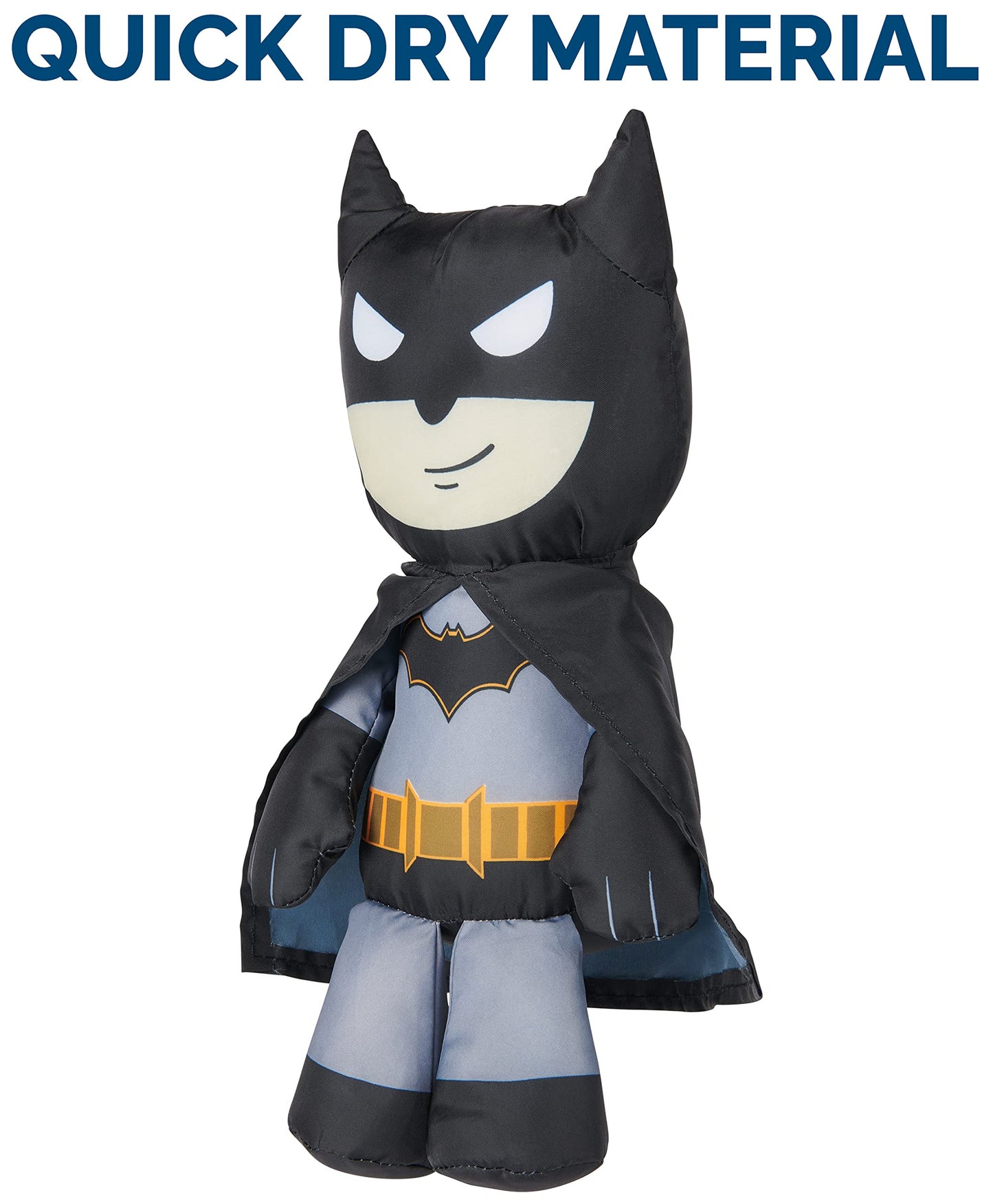 Swimways DC Batman Swim Huggable, Jouets Batman, Jouets de bain et jouets de plage, Animal flottant en peluche pour enfants à partir de 1 an