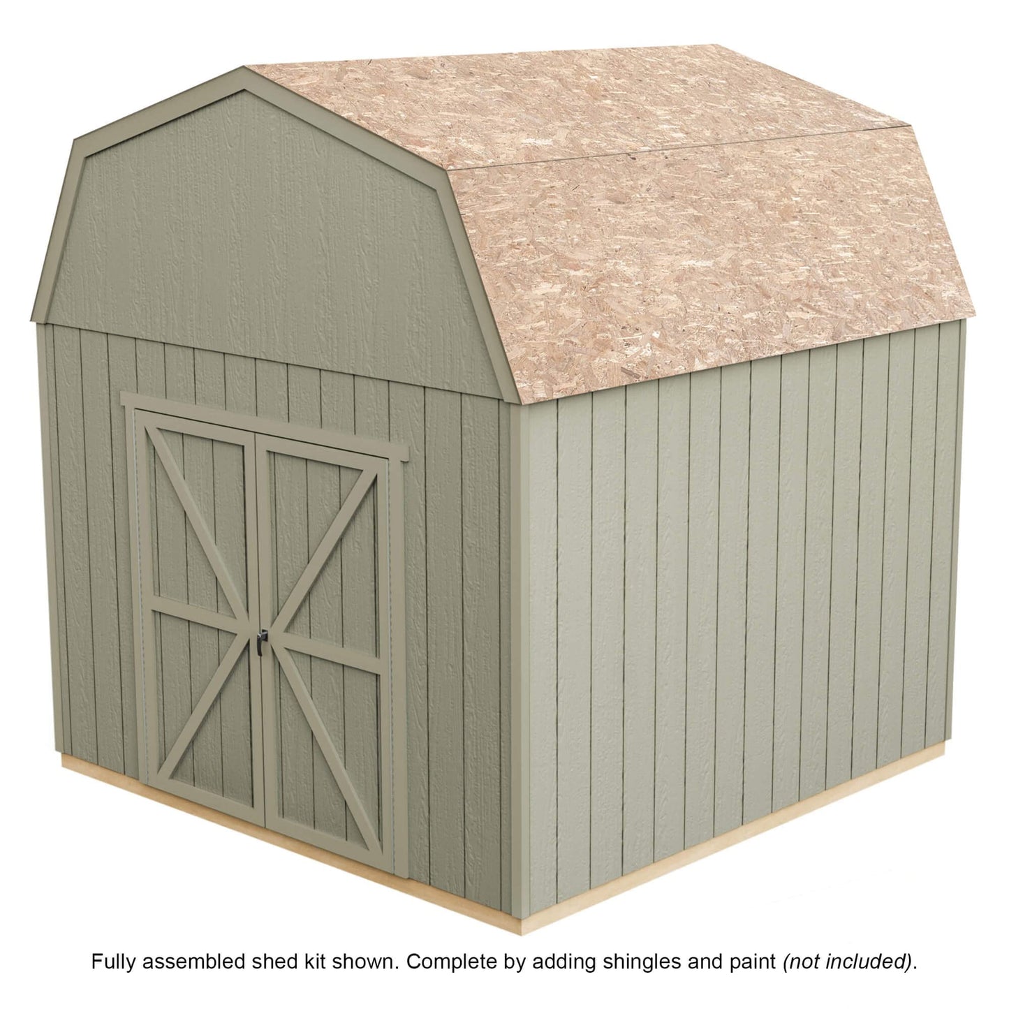 Handy Home Products Hangar de rangement en bois à faire soi-même Braymore 10 x 10 sans plancher 