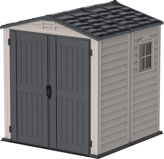 Duramax 30425 Storemate Plus Outdoor Storage Shed, Gray/Dark Gray