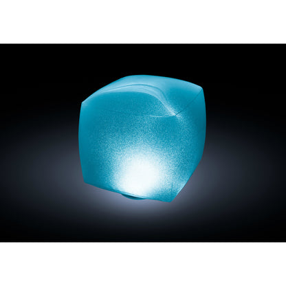 Intex Floating LED Inflatable Cube Light with Multi-Color Illumination, Battery Powered