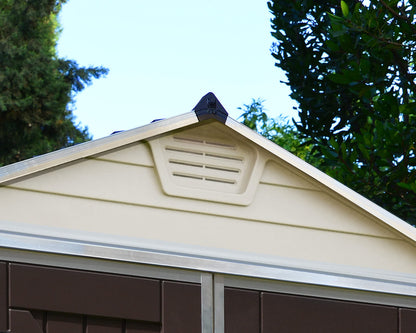 Palram SkyLight Storage Shed | 6' x 10' | Tan 6' x 10'