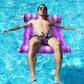 FindUWill 2 Pack Premium Swimming Pool Float Hammock, Multi-Purpose Inflatable Hammock (Saddle, Lounge Chair, Hammock, Drifter), Water Hammock Lounge (04)yellow and Violet