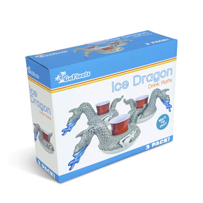 GoFloats Boisson Flotteur 3 Pack Ice Dragon