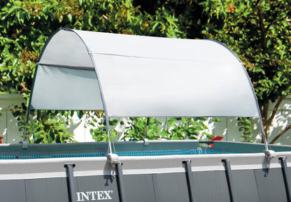 Intex 28054E Canopy for 9' and Smaller Rectangular Pool, Gray