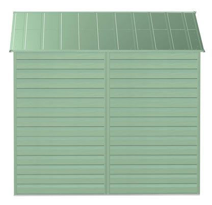 Arrow Shed Select Hangar de rangement extérieur verrouillable en acier, 8' x 8', vert sauge 