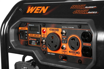 WEN GN5602X Générateur portatif de 5 600 watts - Carburant unique et démarrage électrique 