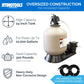 HYDROTOOLS By SWIMLINE Pool Sand Filter Pump For Above Ground & Inground Pool | 24 Inch Cleaner System 1.5 HP (1.2 THP) Horsepower 4980 GPH | For Pools Up To 22000 Gallons Compatible 7 Way Valve 72420 24'' XL A/G Sand Filter Up To 21000 Gal