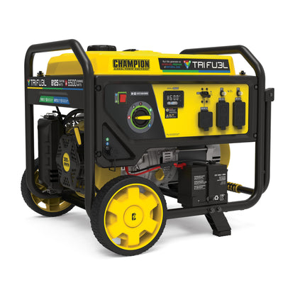 Champion Power Equipment 201169 Générateur portatif tri-carburant 8 125/6 500 watts avec bouclier CO 