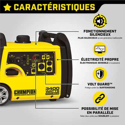 Champion modèle #100269 Onduleur de 3 400 watts 