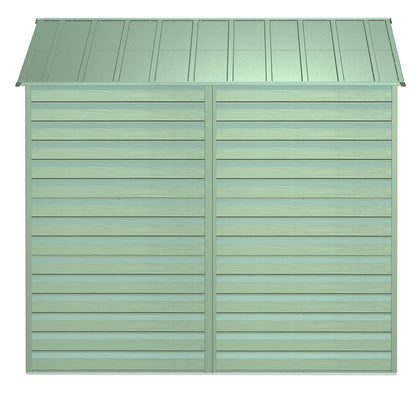 Arrow Shed Select Hangar de rangement extérieur verrouillable en acier, 8' x 8', vert sauge 