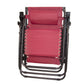 BTEXPERT CC5044BY Zero Gravity Chair Lounge Outdoor Pool Patio Beach Yard Garden Sunshade Utility Tray Cup Holder BurgundyTwo Case Pack (Set of 2 pcs), Two Piece, Burgundy with Canopy