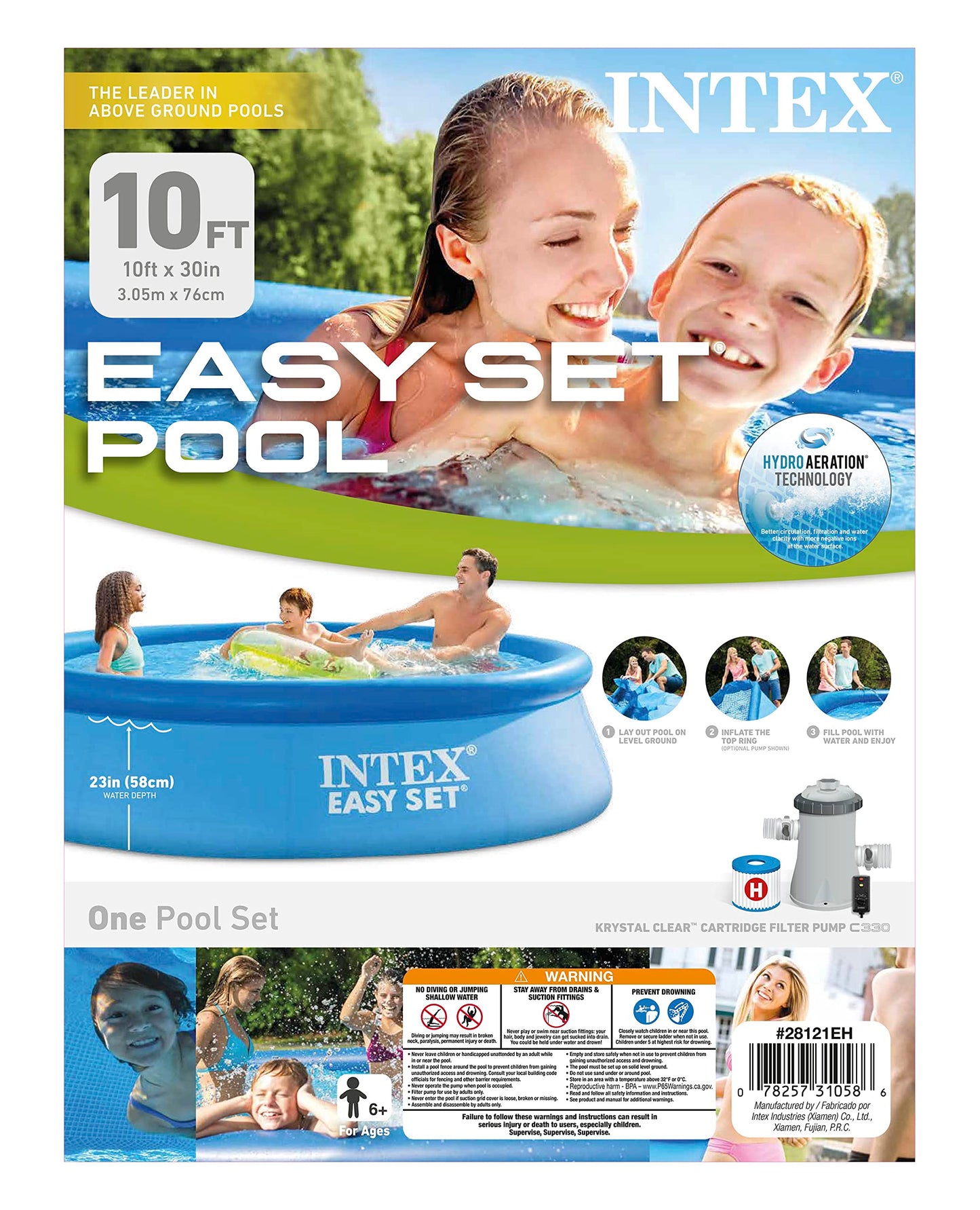 Intex Easy Set Pool with Filter, 10' x 30"