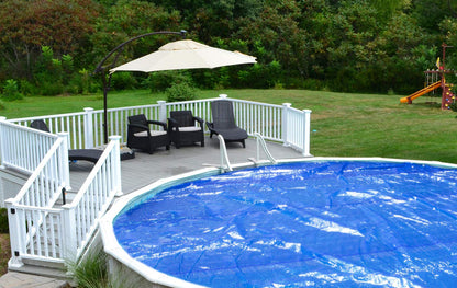 Sun2Solar Blue 15-Foot-by-30-Foot Oval Solar Cover | 1200 Series | Heat Retaining Blanket for In-Ground and Above-Ground Oval Swimming Pools | Use Sun to Heat Pool Water | Bubble-Side Facing Down 15' x 30' Oval