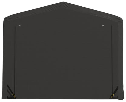 ShelterLogic ShelterTube Abri de garage et de stockage, 10' x 23' x 8', cadre en acier robuste, boîtier résistant au vent et à la neige, gris 10' x 23' x 8' 