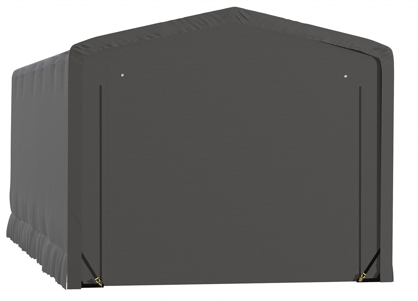 ShelterLogic ShelterTube Abri de garage et de stockage, 12' x 27' x 10', cadre en acier robuste, boîtier résistant au vent et à la neige, gris 12' x 27' x 10' 