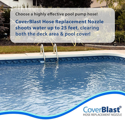 Accessoire de pompe de couverture de piscine CoverBlast - Buse de remplacement de tuyau facile à installer pour pompe de piscine 1 Pack Version originale