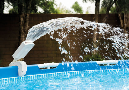 Intex Fontaine de piscine LED multicolore pour piscines hors sol, convient aux piscines à cadre métallique et à cadre ultra