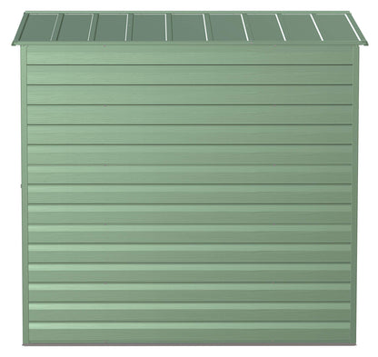 Arrow Shed Select 6' x 7' Outdoor Lockable Steel Storage Shed Building, Sage Green