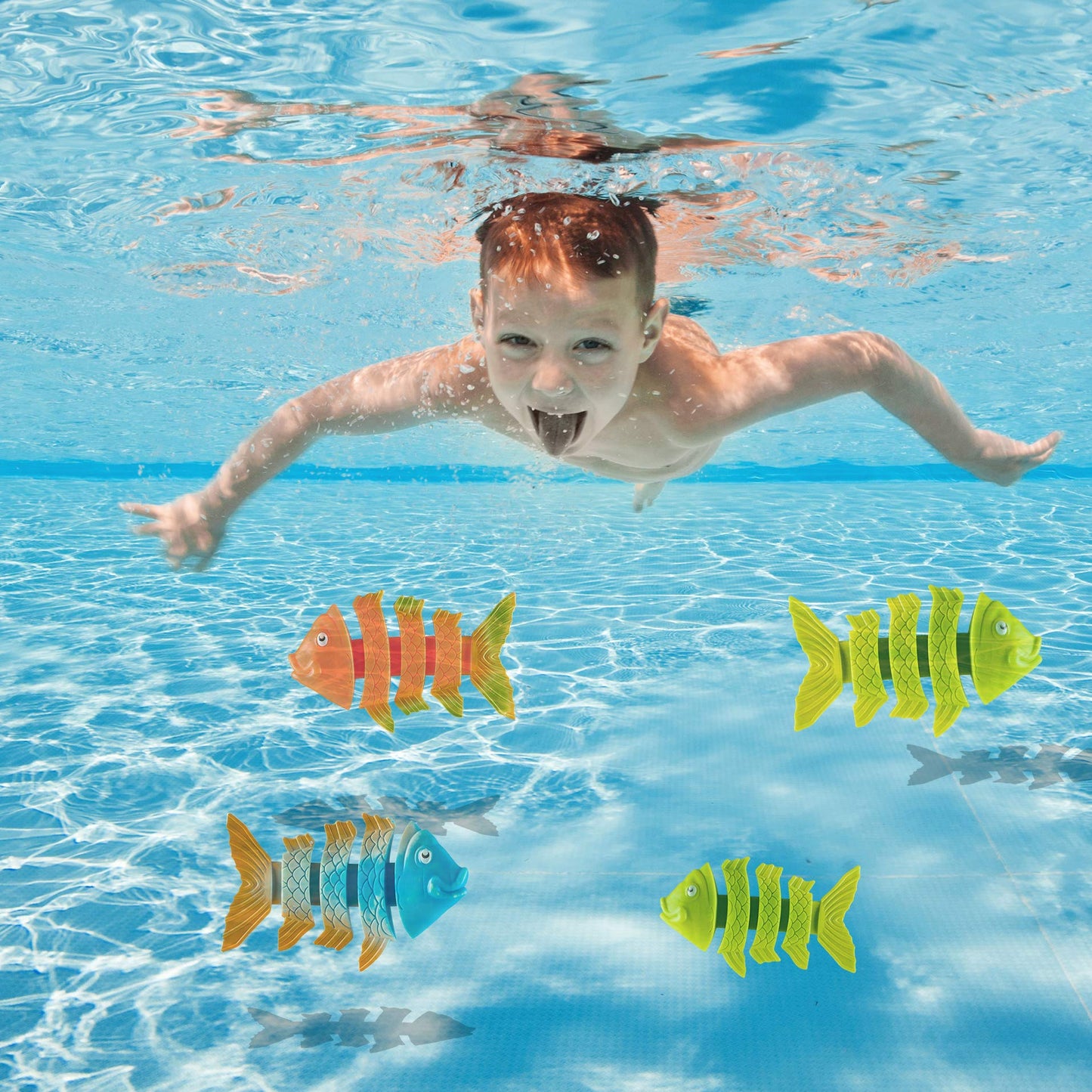 PREXTEX Pool Diving Toys, 24pcs | Kids Swimming Pool Toys, Toddler/Kids Pool Toys, Swim Toys, Pool Dive Toys | Pool Games for Kids | Diving Toys for Pool for Kids, Toddlers, Adults, Family, All Ages