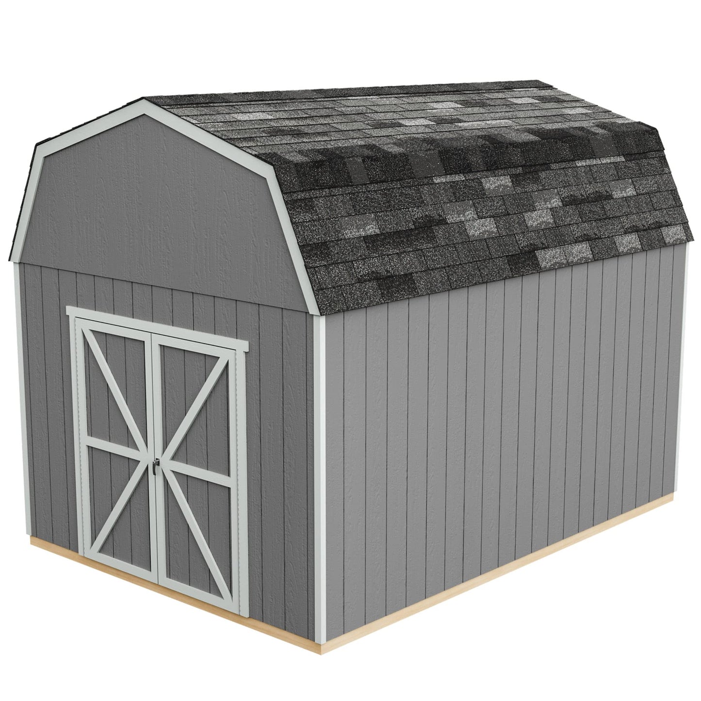 Handy Home Products Hangar de rangement en bois à faire soi-même avec plancher Braymore 10 x 16 