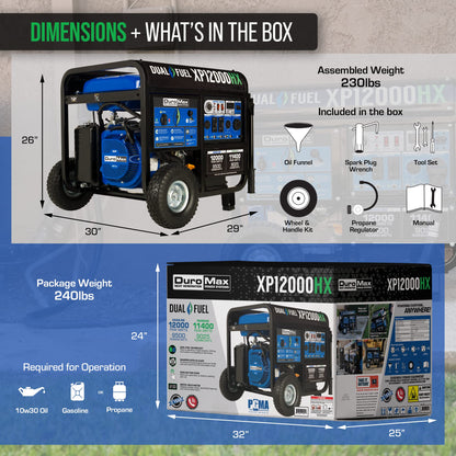 DuroMax XP12000HX Portable Generator