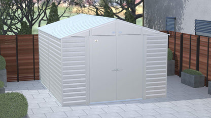 Arrow Shed Select Hangar de rangement extérieur verrouillable en acier, 10' x 8', gris flûte 