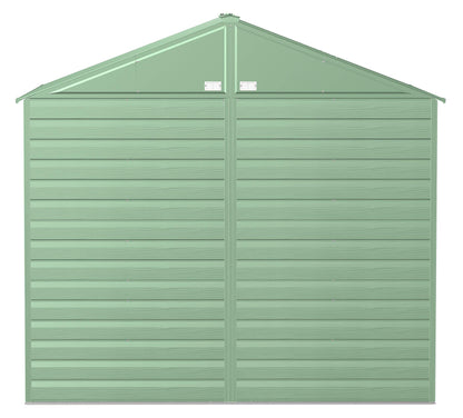 Arrow Shed Select Hangar de rangement extérieur verrouillable en acier, 8' x 8', vert sauge 