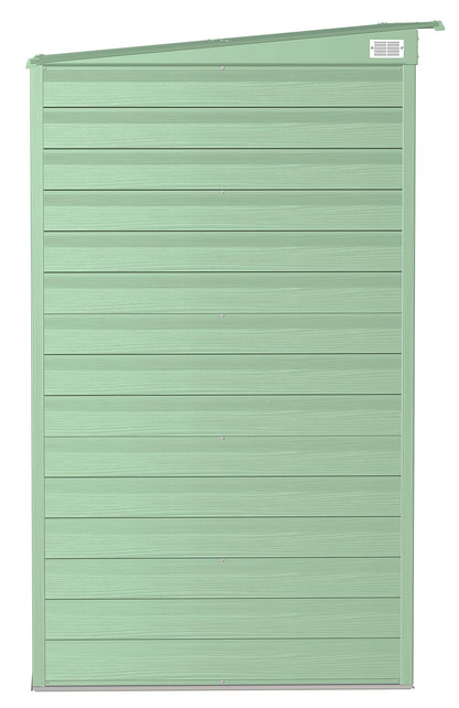 Arrow Shed Select Hangar de rangement extérieur verrouillable en acier, 6' x 4', vert sauge 