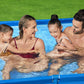 Bestway Steel Pro 8.5 Feet x 67 Inch x 24 Inch Rectangular Steel Frame Above Ground Outdoor Backyard Swimming Pool, Blue (Pool Only) 8.6' x 5.6' x 24"