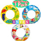 Intex Ocean Reef Transparent Swim Rings Dinosaurs,Mermaid Andbeach Gift Set Bundle-3 Pack Basic