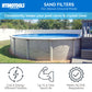 HYDROTOOLS By SWIMLINE Pool Sand Filter Pump For Above Ground & Inground Pool | 16 Inch Cleaner System 3/4 HP (0.55 THP) Horsepower 3720 GPH |For Pools Up To 15600 Gallons Compatible 7 Way Valve 71610 16'' A/G Sand Filter Up To 15600 Gal
