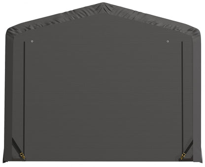 ShelterLogic ShelterTube Abri de garage et de stockage, 10' x 14' x 8', cadre en acier robuste, boîtier résistant au vent et à la neige, gris 10' x 14' x 8' 