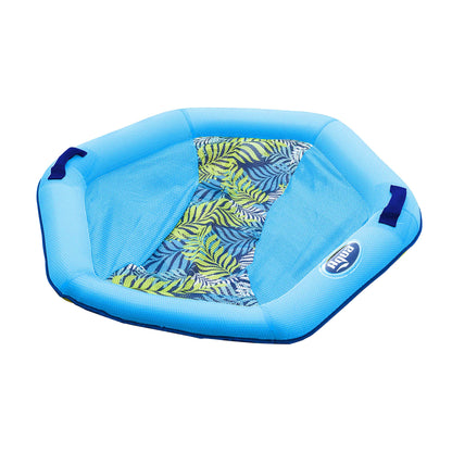 Flotteur de chaise de piscine aquatique pour adultes - Flotteurs de piscine zéro gravité - Plusieurs couleurs/formes/styles - pour adultes et enfants Chaise de piscine hexagonale flottante Blue Fern