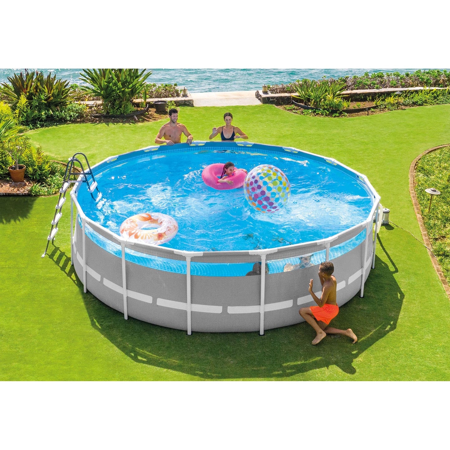 Clearview Prism Frame™ 16' x 48" Above Ground Pool Set