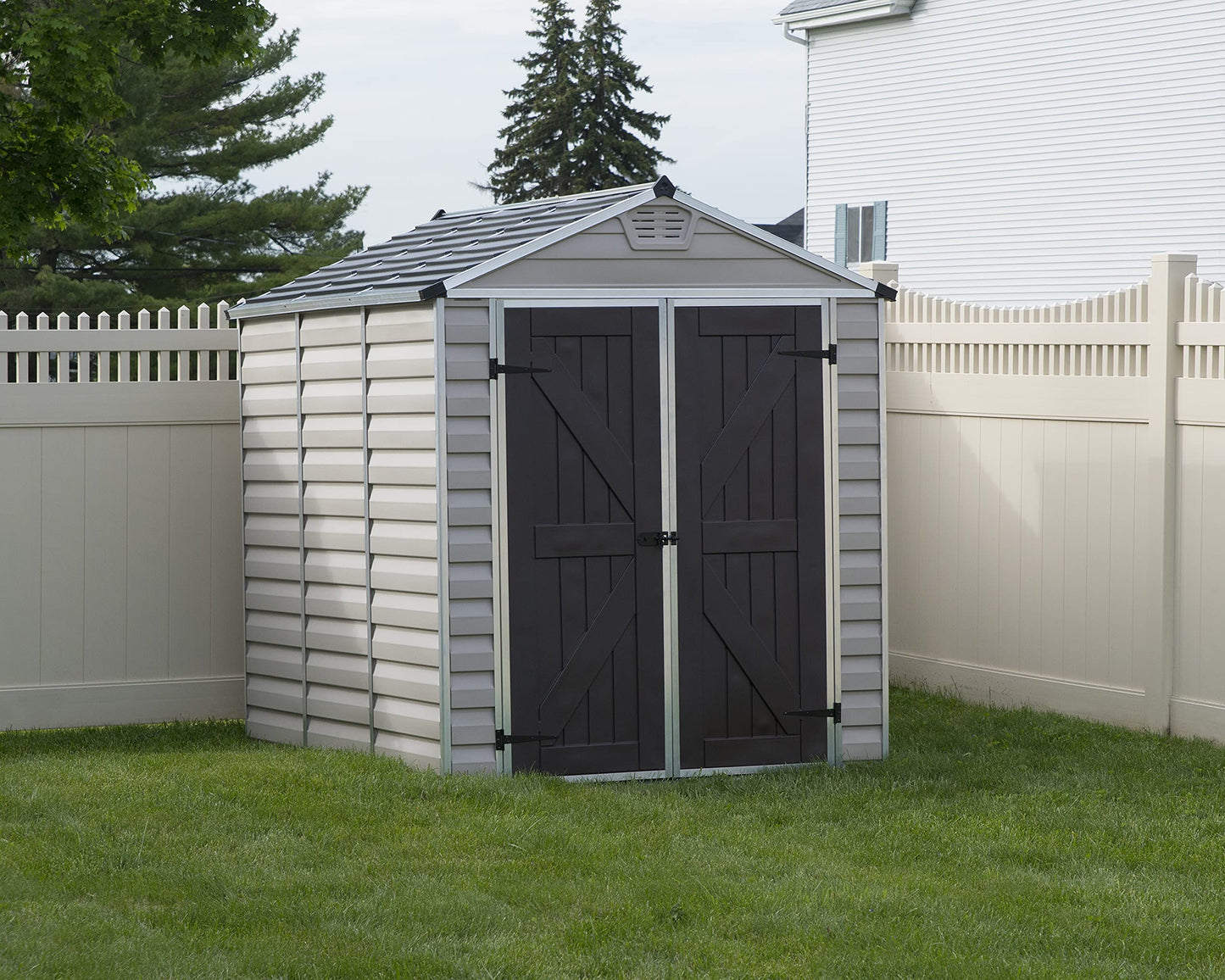 Palram - Canopia SkyLight 6' x 8' Storage Shed - Tan 6' x 8'