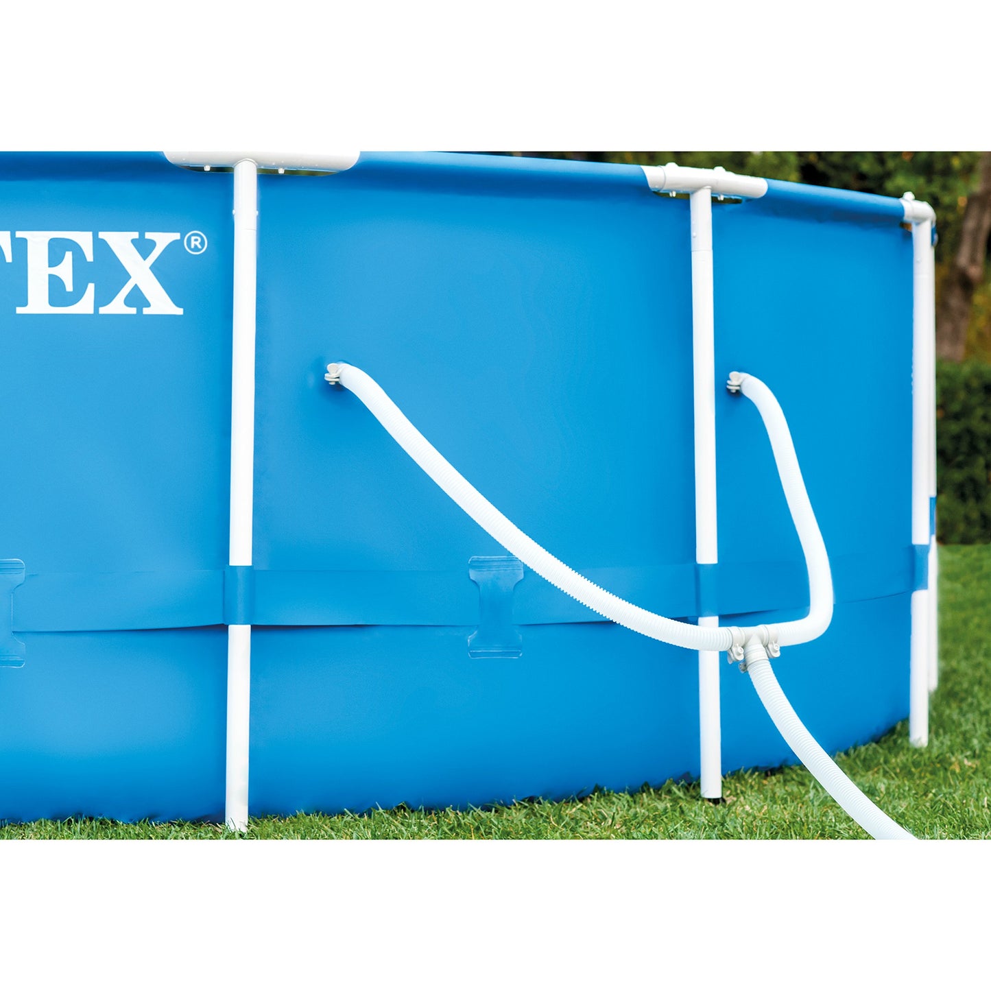 Intex 15'x48" Metal Frame Above Ground Pool Set