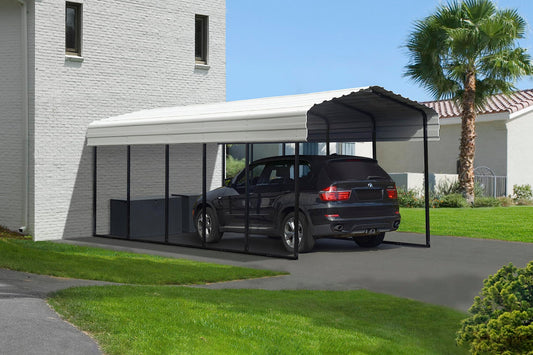 Abri d'auto Arrow, 10 pi x 24 pi x 9 pi Coquille d'oeuf 10' x 24' x 9' 