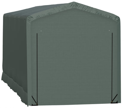 ShelterLogic ShelterTube Abri de garage et de stockage, 14' x 36' x 16', cadre en acier robuste, boîtier résistant au vent et à la neige, vert 14' x 36' x 16' 