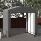 ShelterLogic ShelterTube Garage & Storage Shelter, 10' x 14' x 10' Heavy-Duty Steel Frame Wind and Snow-Load Rated Enclosure, Gray 10' x 14' x 10'