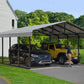 Arrow Carport, 20 ft. x 20 ft. x 9 ft. Eggshell 20' x 20' x 9'