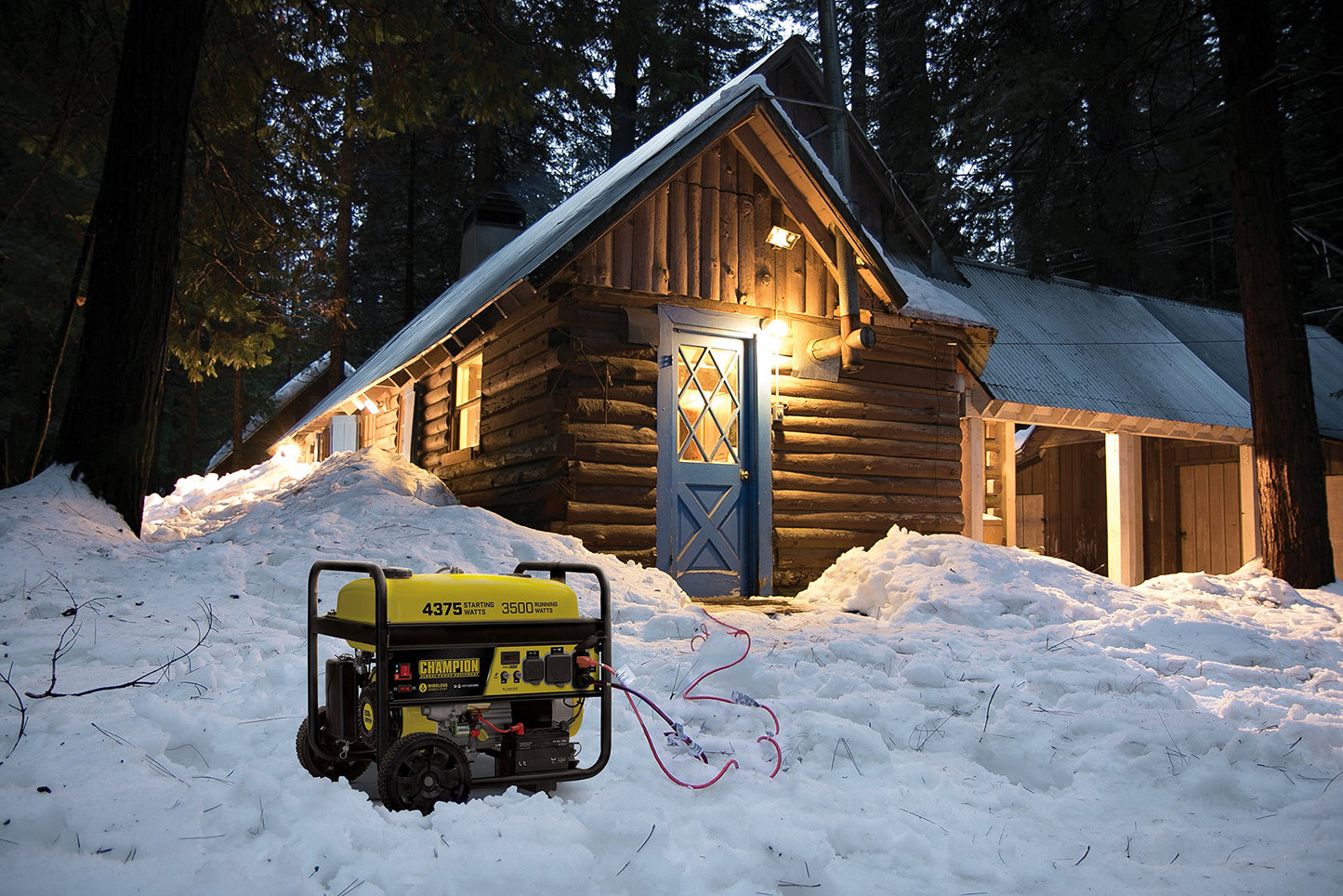 Champion Power Equipment 100554 4375/3500-Watt RV Ready Portable Generator with Wireless Remote Start, CARB 3500-Watt + Wireless Start + Wheel Kit