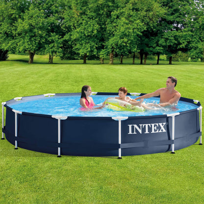 Intex Metal Frame 12ft x 30" Round Above Ground Pool Set