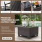 ALAULM 7 Piece Outdoor Patio Furniture Sets, Patio Sectional Sofa - Grey