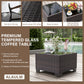 ALAULM 7 Piece Outdoor Patio Furniture Sets, Patio Sectional Sofa - Dark Blue