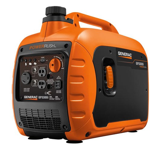 Generac GP3300i 7154 Générateur à onduleur portable alimenté au gaz de 3 300 watts avec conformité CARB 