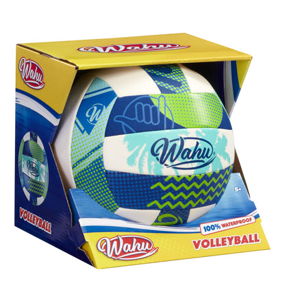 WAHU Volleyball Vert - Matériau en néoprène souple 100% imperméable pour jouer dans et hors de l'eau - Taille réglementaire 5,Green