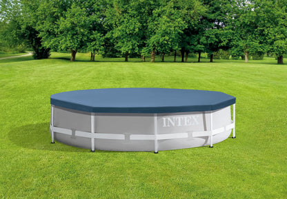 Intex Couverture de piscine ronde en métal, bleu, 10 pieds