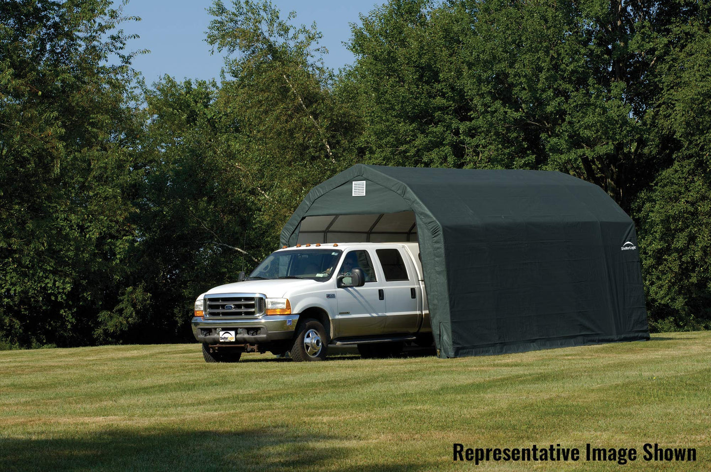 ShelterLogic 97154 Green 12'x24'x9' Barn Shelter 12' x 24' x 9'