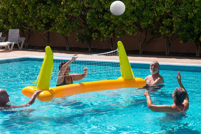 Ballon de volley-ball aquatique de taille standard pour piscine Botabee | Ballon de volley-ball de piscine à utiliser avec Dunnrite, Intex, Swimways ou autres ensembles de volley-ball de piscine Blanc classique (7,8")