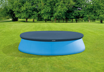 INTEX 28020E Intex 10-Foot Round Easy Set Pool Cover with rope tie and drain holes